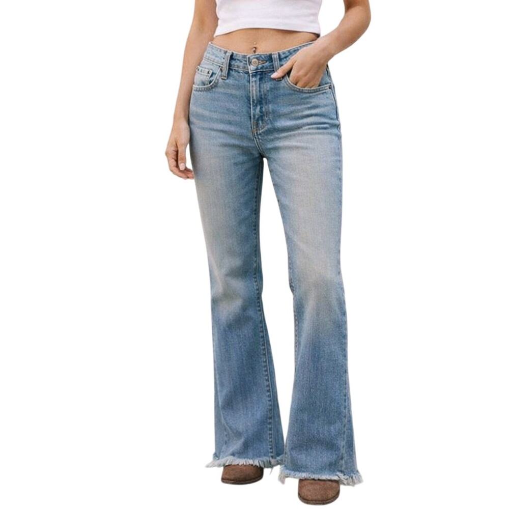 Zara Women’s 4 Jeans Bootcut Light Wash Low Rise Denim